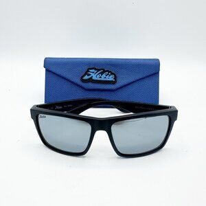Hobie Eclipse Sunglasses Black Frames & Gray Polarized Mirrored Lenses w/ Case